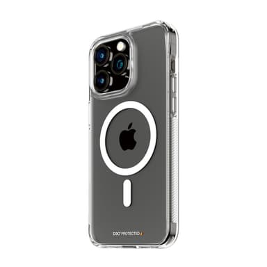 PanzerGlass ® HardCase Transparent w. White MagSafe & D3O® iPhone 15 Pro Max view 1