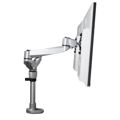 StarTech.com Desk Mount Dual Monitor Arm - Premium Articulating Monitor Arm - up to 27" (17.6lb/8kg) VESA Mount Displays - Height Adjustable Monitor Mount - Rotate/Tilt/Swivel - Clamp/Grommet - Silver - TAA view 9