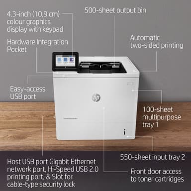 HP LaserJet Enterprise M611dn view 22