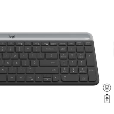 Logitech Slim Wireless Combo MK470 (QWERTY) — 920-009204 view 6