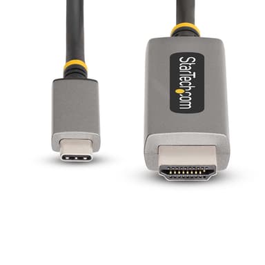 StarTech.com 6.6ft (2m) USB-C to HDMI Adapter Cable, 8K 60Hz, 4K 144Hz, HDR10, USB Type-C to HDMI 2.1 Video Converter Cable, USB-C DP Alt Mode/USB4/Thunderbolt Compatible - USB-C Laptop to HDMI view 5