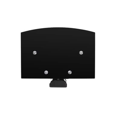 StarTech.com Dual Floating Wall-Mounted AV Shelves, Adjustable Height Shelf For Under TV, Organize A/V Equipment On Black Tempered Glass Shelves view 6