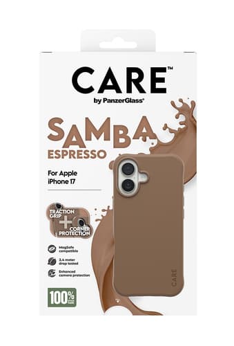 PanzerGlass CARE™ by ® Samba Case Espresso w. MagSafe iPhone 17 view 3