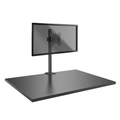 Lindy Single Display Short Bracket with Pole and Desk Clamp view 2