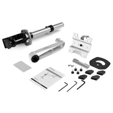 StarTech.com Desk Mount Monitor Arm - VESA or Apple iMac/Thunderbolt or Ultrawide Display up to 49" (30.9lb/14kg) - Articulating Height Adjustable Single Desktop Monitor Pole Mount - Clamp/Grommet - TAA view 7