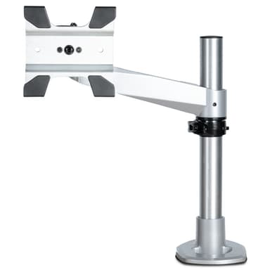 StarTech.com Desk Mount Monitor Arm - VESA or Apple iMac/Thunderbolt or Ultrawide Display up to 49" (30.9lb/14kg) - Articulating Height Adjustable Single Desktop Monitor Pole Mount - Clamp/Grommet - TAA view 1