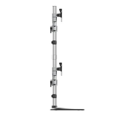 StarTech.com Desktop Quad Monitor Stand - Ergonomic VESA 4 Monitor Arm (2x2) up to 32" (17.6lb/8kg) - Free Standing Articulating Universal Pole Mount - Height Adjustable/Tilt/Swivel/Rotate - Silver view 7