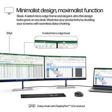 HP Series 7 Pro 23.8 inch FHD Monitor - 724pf view 7
