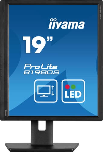 iiyama ProLite B1980S-B1 computer monitor 48.3 cm (19") 1280 x 1024 pixels VGA LED Black view 5