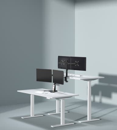 Origin Storage Gas Spring Dual Monitor Arm with VESA 75x75 and 100x100 view 4