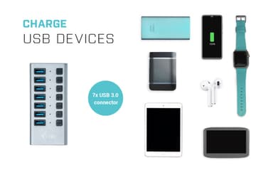 i-tec USB 3.0 Charging HUB 7port + Power Adapter 36 W view 5