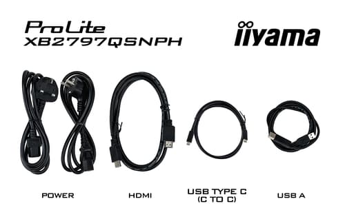 iiyama ProLite XB2797QSNPH-B1 computer monitor 68.6 cm (27") 2560 x 1440 pixels Quad HD LED Black