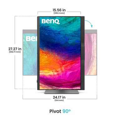 BenQ PD2770U computer monitor 68.6 cm (27") 3840 x 2160 pixels 4K Ultra HD LCD Black view 5