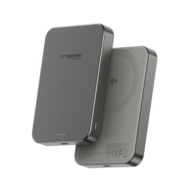PanzerGlass empower™ by ® empower™ Bank | 10000mAh | Titanium Wireless charging view 1