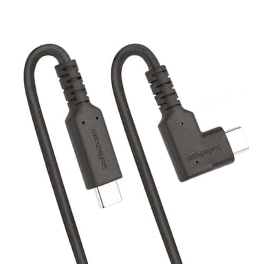 StarTech.com 3ft (1m) Rugged Right Angle USB-C Cable, USB 3.2 Gen 2 (10 Gbps), Full-Featured USB C to C Data transfer Cable, 4K 60Hz DP Alt Mode, 100W Power Delivery - 90 Degree USB Type-C Cable view 6