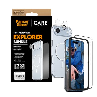 PanzerGlass ® | CARE by ® 3-in-1 Flagship Explorer Bundle iPhone Air Clear screen protector Apple 1 pc(s) view 5