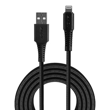 Lindy 3m Reinforced USB Type A to Lightning Charge and Sync Cable view 2