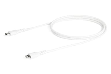 StarTech.com 3 foot (1m) Durable White USB-C to Lightning Cable - Heavy Duty Rugged Aramid Fiber USB Type C to Lightning Charger/Sync Power Cord - Apple MFi Certified iPad/iPhone 12 view 4