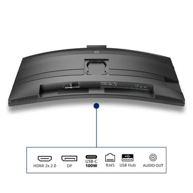 Philips 6000 series 34B2U6603CH/00 computer monitor 86.4 cm (34") 3440 x 1440 pixels Wide Quad HD LCD Grey view 6