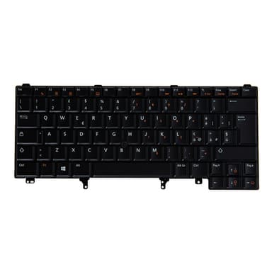 Origin Storage N/B KBD Italian 83 Key Backlit DP for Dell Lat 5490 view 1