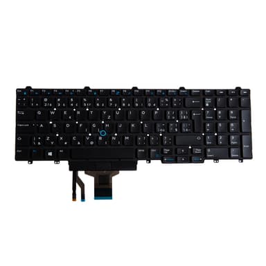 Origin Storage N/B KBD Latitude 5580 CZ/SK Layout 107 Keys Non-Backlit DP view 1