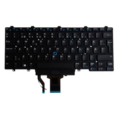 Origin Storage N/B KBD Latitude 7280 Swedish/Finnish Non-Backlit 83 Key view 1