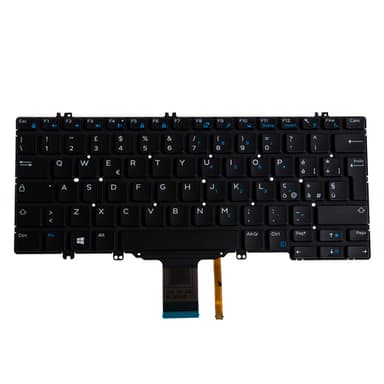 Origin Storage N/B KBD Lat 5404/7404 Italian 83 Keys Backlit Single Point view 1