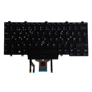 Origin Storage N/B KBD Lat 3190 2in1 N-EEUR Layout 83 Keys Non-Backlit SP view 1