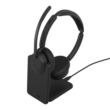 Jabra Evolve3 45 MS - USB-C with Dongle - Stereo (Charging Stand) view 2