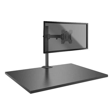 Lindy Single Display Bracket with Pole and Desk Clamp view 2