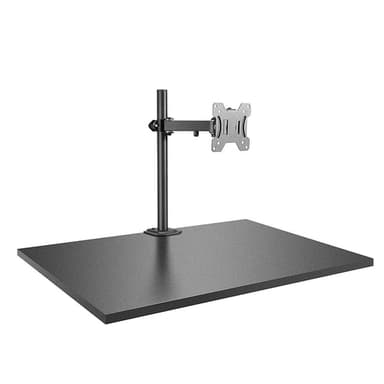 Lindy Single Display Bracket with Pole and Desk Clamp view 1