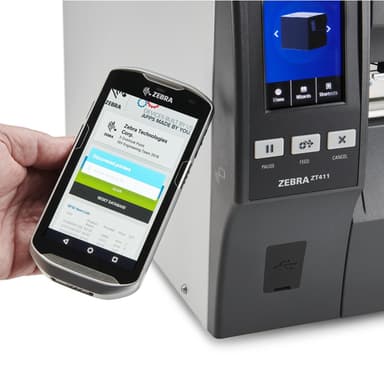 Zebra ZT411 label printer Thermal transfer 203 x 203 DPI 356 mm/sec Wired & Wireless Ethernet LAN Bluetooth view 3