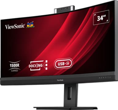Viewsonic VG3457CV computer monitor 86.4 cm (34") 3440 x 1440 pixels UltraWide Quad HD LED Black view 3