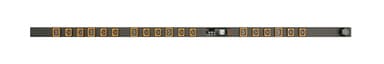 Vertiv Geist MG05M4B0-18PB63-2PS6B2A10-S power distribution unit (PDU) 18 AC outlet(s) 0U Black view 1