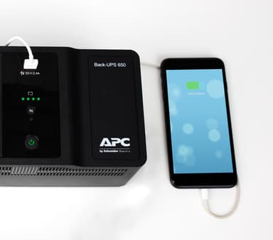APC Back-UPS 650VA 230V 1 USB charging port - (Offline-) USV uninterruptible power supply (UPS) Standby (Offline) 0.65 kVA 400 W 8 AC outlet(s) view 6