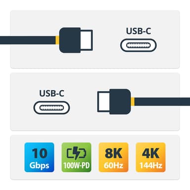 StarTech.com 3ft (1m) Rugged Right Angle USB-C Cable, USB 3.2 Gen 2 (10 Gbps), Full-Featured USB C to C Data transfer Cable, 4K 60Hz DP Alt Mode, 100W Power Delivery - 90 Degree USB Type-C Cable view 2