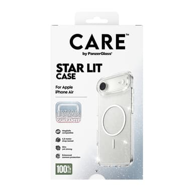 PanzerGlass CARE™ by ® Star Lit Case w. White MagSafe iPhone Air view 3