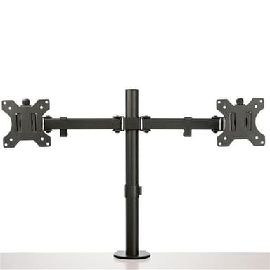 StarTech.com Desk Mount Dual Monitor Arm - Desk Clamp / Grommet VESA Monitor Mount for up to 32" (17.6lb/8kg) Displays - Ergonomic Articulating Monitor Arm - Height Adjustable/Tilt/Swivel/Rotating view 3