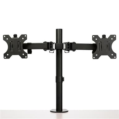 StarTech.com Desk Mount Dual Monitor Arm - Desk Clamp / Grommet VESA Monitor Mount for up to 32" (17.6lb/8kg) Displays - Ergonomic Articulating Monitor Arm - Height Adjustable/Tilt/Swivel/Rotating view 5