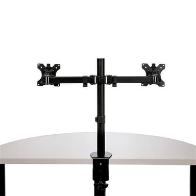 StarTech.com Desk Mount Dual Monitor Arm - Desk Clamp / Grommet VESA Monitor Mount for up to 32" (17.6lb/8kg) Displays - Ergonomic Articulating Monitor Arm - Height Adjustable/Tilt/Swivel/Rotating view 6