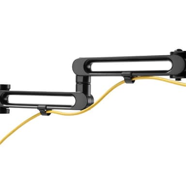 StarTech.com Desk Mount Dual Monitor Arm - Desk Clamp VESA Compatible Monitor Mount for up to 32" (17.6lb/8kg) Displays - Ergonomic Articulating Monitor Arm - Height Adjustable/Tilt/Swivel/Rotating view 5
