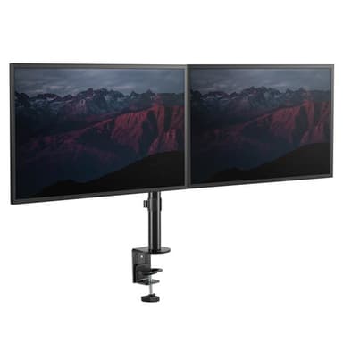 StarTech.com Desk Mount Dual Monitor Arm - Desk Clamp VESA Compatible Monitor Mount for up to 32" (17.6lb/8kg) Displays - Ergonomic Articulating Monitor Arm - Height Adjustable/Tilt/Swivel/Rotating view 6