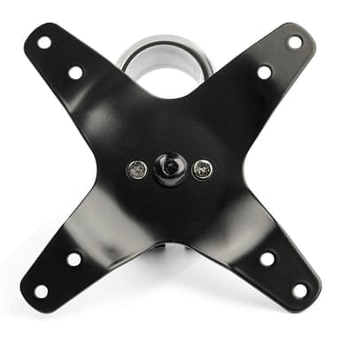 StarTech.com Desk Mount Quad Monitor Arm – Premium Articulating VESA 4 Monitor Mount 2x2 up to 30" (24.8lb/11.3kg) – Ergonomic Height Adjustable Pole Mount - Tilt/Swivel/Rotate - C-Clamp/Grommet - Silver - TAA view 3