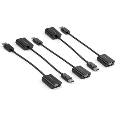 StarTech.com 5-Pack DisplayPort to VGA Adapter - DisplayPort 1.2 to VGA Active Adapter - Digital DP to Analog VGA Video Converter Dongle - DisplayPort Male to VGA Female Monitor Adapter view 1