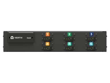 Vertiv U1071L power distribution unit (PDU) 18 AC outlet(s) 2U Black view 3