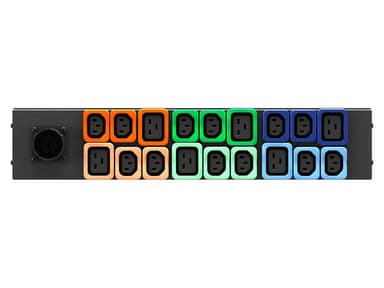 Vertiv U1071L power distribution unit (PDU) 18 AC outlet(s) 2U Black view 2