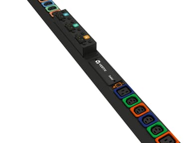 Vertiv U1073L power distribution unit (PDU) 30 AC outlet(s) 0U Black view 2