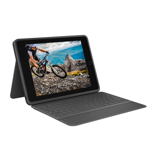 Logitech Rugged Folio QWERTY Spanish Smart Connector Graphite