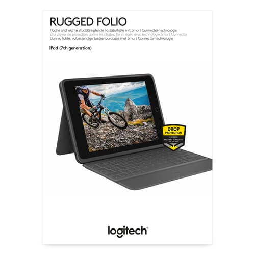 Logitech Rugged Folio AZERTY French Smart Connector Graphite