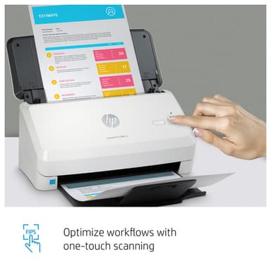 HP Scanjet Pro 2000 s2 Sheet-feed Scanner Sheet-fed scanner 600 x 600 DPI A4 Black, White view 20